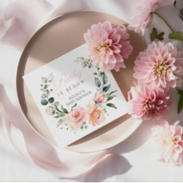 Servilleta De Papel Bebé en flor Baby Shower Napkins and Decorations
