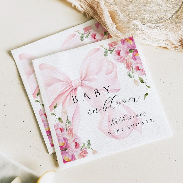 Servilleta De Papel Bebé en Flor Rosa (Subido por el creador)