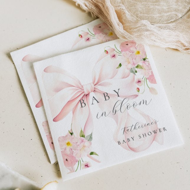 Servilleta De Papel Bebé en Flor Rosa (Subido por el creador)