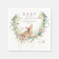 Bebé en sangre Woodland Flor Baby Shower