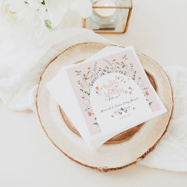 Servilleta De Papel Bebé en un Chica de flores silvestres en un Baby S