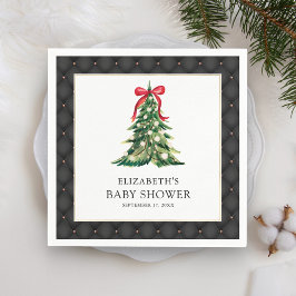 Servilleta De Papel Bebé, está frío fuera del Baby Shower Red Bow