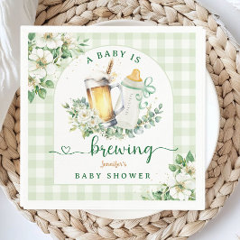 Servilleta De Papel Bebé está preparando cerveza Baby Shower Papel Nap