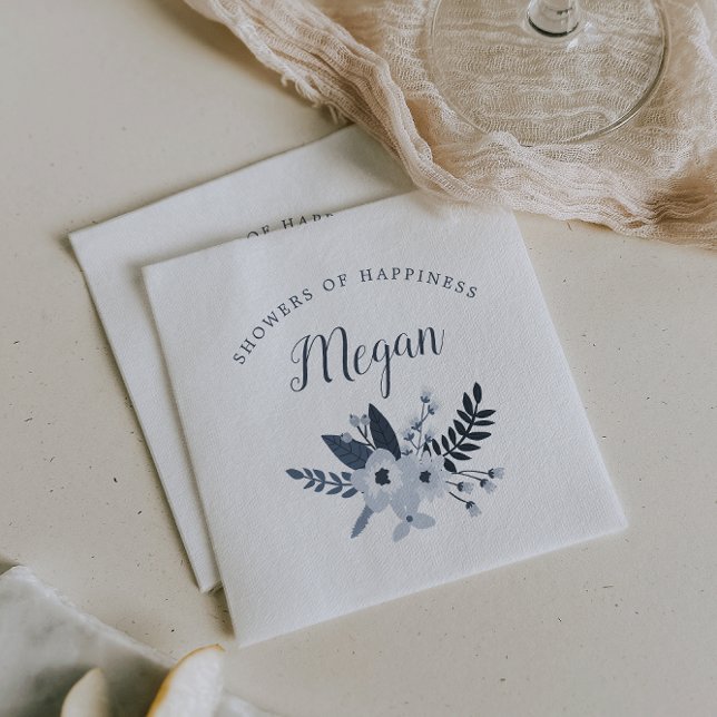 Servilleta De Papel Bebé floral Delft o ducha de novia (Subido por el creador)
