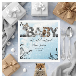 Servilleta De Papel Bebé, frío fuera del Baby Shower de los animales d