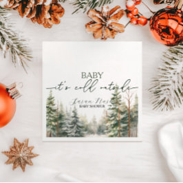 Servilleta De Papel Bebé, frío fuera del Fiesta de Baby Shower inverna