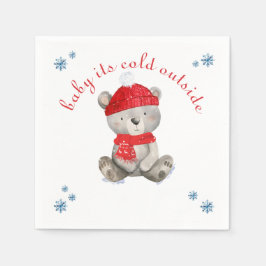 Servilleta De Papel Bebé, hace frío afuera de Navidades