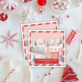 Servilleta De Papel Bebé hace frío fuera chica de invierno