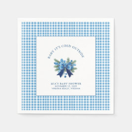 Servilleta De Papel Bebé, hace frío fuera del Baby Shower invernal