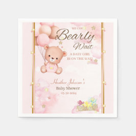 Servilleta De Papel Bebé Oso Shower Niña