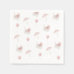 Servilleta De Papel Bebé rosa lindo Baby Shower