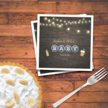 Bebé Rústico está preparando Baby Shower de oro