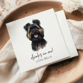 Servilleta De Papel ¡Bebe Sobre Mí! Boda de Perro Affenpinscher