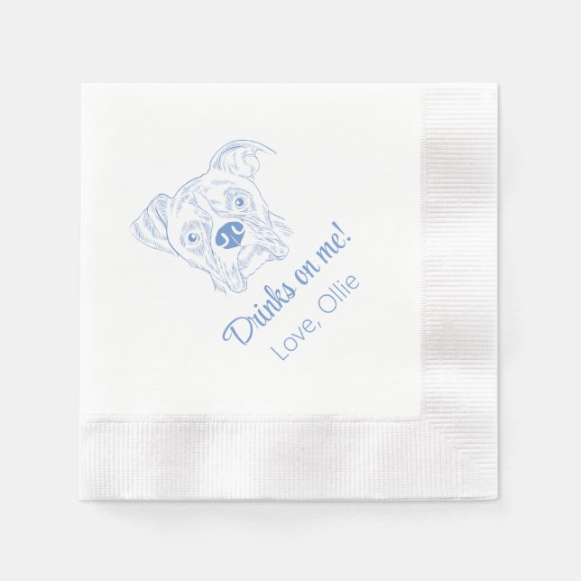 Servilleta De Papel ¡Bebe sobre mí! Boxer Boda Napkins (Anverso)