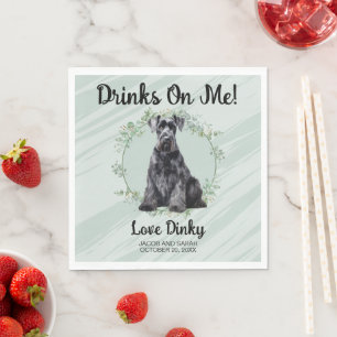 Servilleta De Papel ¡Bebe Sobre Mí! Giant Schnauzer Dog Mascota