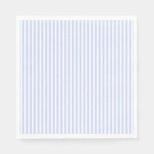 Servilleta De Papel Bebé Tender Blue Pale Sky Blue and White Stripe