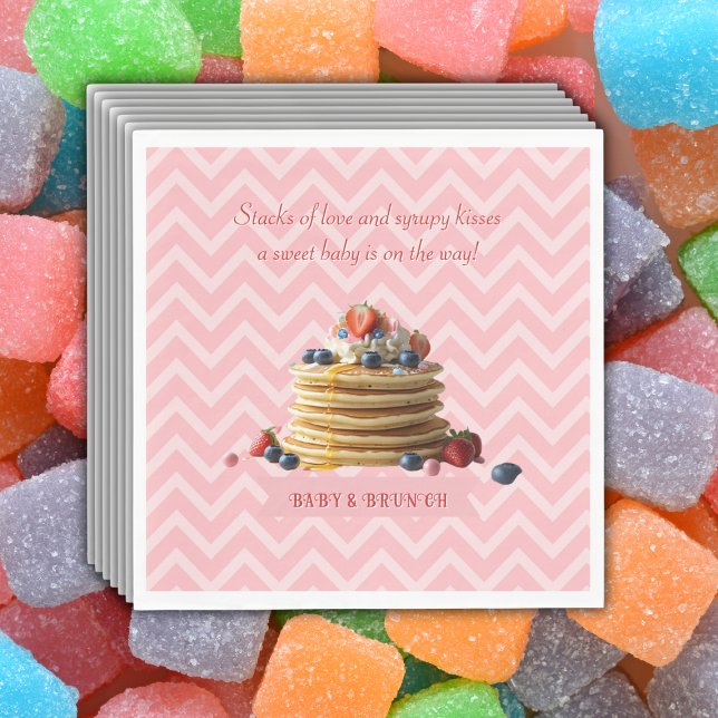Servilleta De Papel Bebé y brunch Pancakes Baby Shower (Subido por el creador)