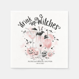 Servilleta De Papel Bebed witches cóctel Halloween Despedida de solter