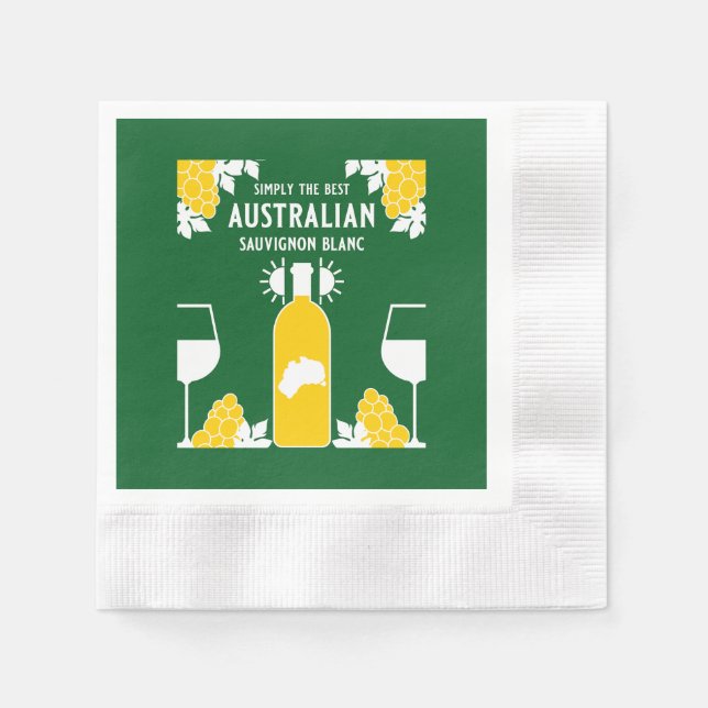 Servilleta De Papel Bebedor de vino Sauvignon Blanc (Anverso)