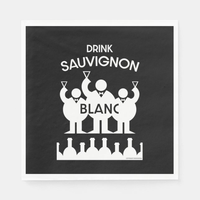 Servilleta De Papel Bebedor de vino Sauvignon Blanc (Anverso)