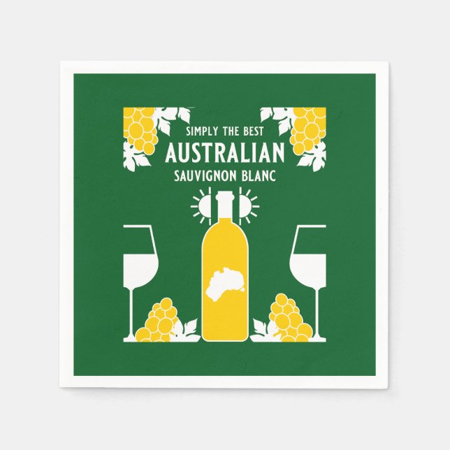 Servilleta De Papel Bebedor de vino Sauvignon Blanc (Anverso)