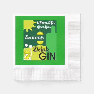 Servilleta De Papel Bebedores de ginebra Amo la ginebra Decoración