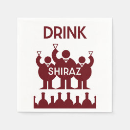 Servilleta De Papel Bebedores de vino de Shiraz