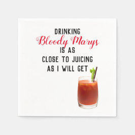 Servilleta De Papel Beber Bloody Marys