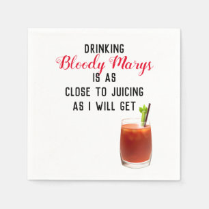Servilleta De Papel Beber Bloody Marys