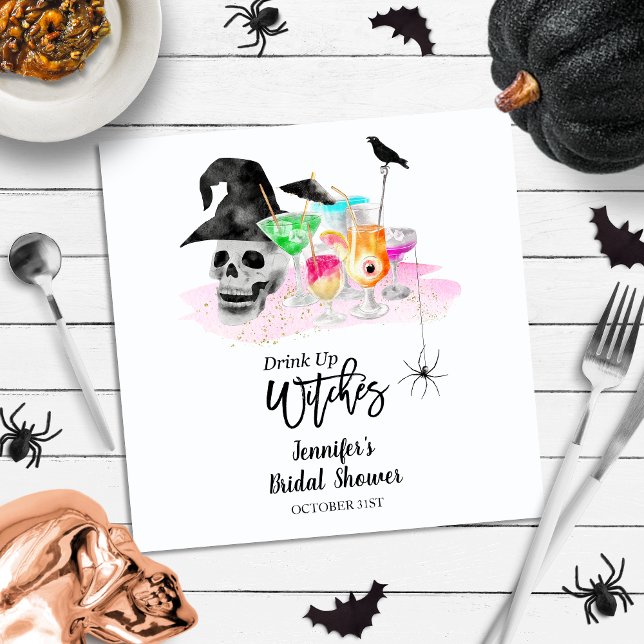 Servilleta De Papel Beber Whitch Halloween Bridal Shower Napkins (Subido por el creador)