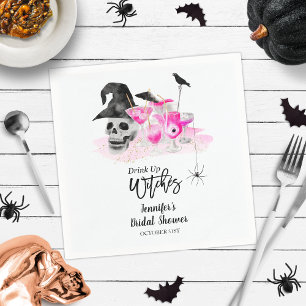 Servilleta De Papel Beber Whitch Halloween Bridal Shower Napkins