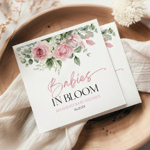 Bebés En Baby Shower De Gemelos Florales De Rosa R