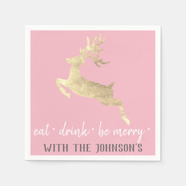 Servilleta De Papel Bebida Bebida Ser Ro de Oro Blanco Gris Merry (Anverso)