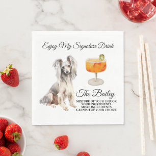 Servilleta De Papel Bebida característica de boda Crested chino