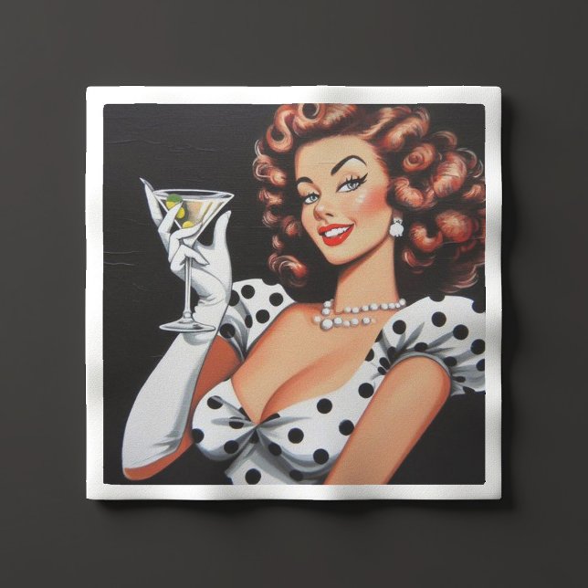 Servilleta De Papel Bebida de belleza Pin Up (Subido por el creador)