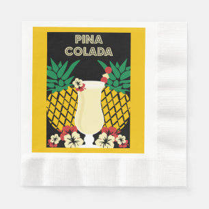 Servilleta De Papel Bebida de cóctel de Piña Colada