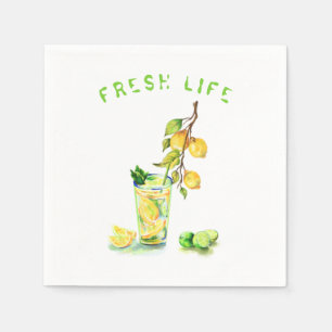 Servilleta De Papel Bebida de jugo de limón Lemonade Fiesta Napkins