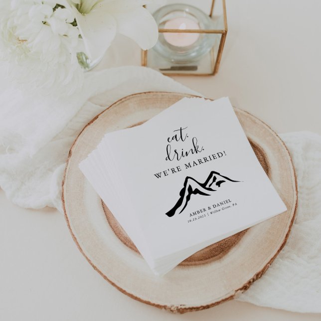 Servilleta De Papel Bebida de montaña Somos Bodas casados (Subido por el creador)