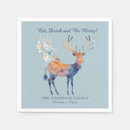 Servilleta De Papel Bebida de reno festivo sé Feliz Navidad