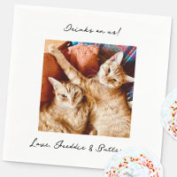 Bebidas a cuenta nuestra foto de mascota de boda