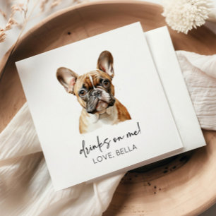 Servilleta De Papel ¡Bebidas a mi cuenta! Bodas de perro de mascota Bu