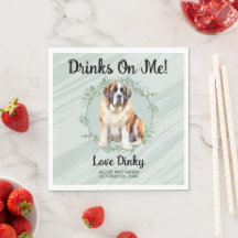 ¡Bebidas a mi cuenta! Perro San Bernardo boda masc