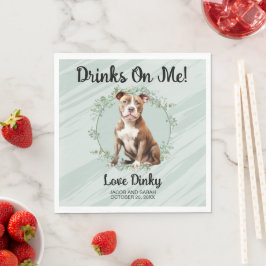 Servilleta De Papel ¡Bebidas a mi cuenta! Servilletas de perro Pitbull