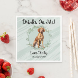 Servilleta De Papel ¡Bebidas a mi cuenta! Servilletas de perro Vizsla 
