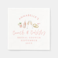 Bebidas acuáticas brunch y ducha de novia burbujea