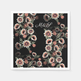 Servilleta De Papel Bebidas botánicas blandas y verdes de inspiración 