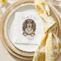 Bebidas de Boda de Dachshund Tropical Corren Por M