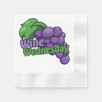 Servilleta De Papel Bebidas de vino el miércoles