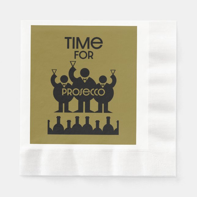 Servilleta De Papel Bebidas de vino Prosecco (Anverso)