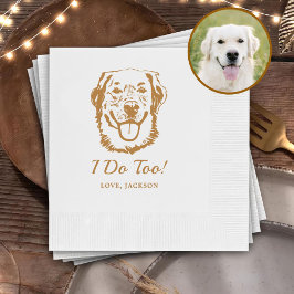 Servilleta De Papel Bebidas En Mascotas Estadounidenses Boda De Dibujo
